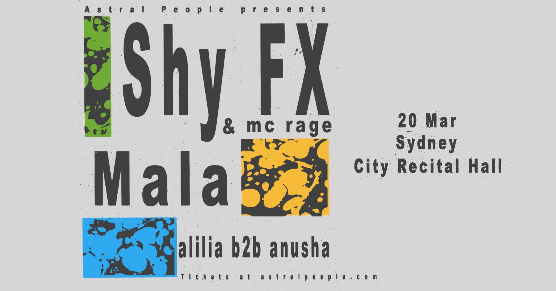 Shy FX + Mala + alilia B2B anusha